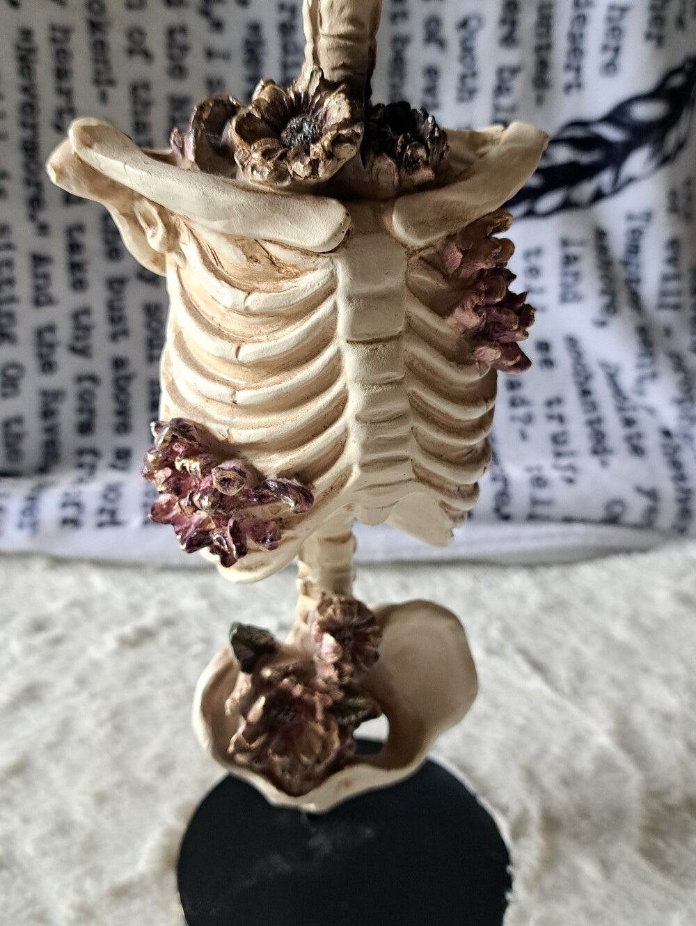 Ashland Floral Ribcage Skeleton Halloween - Picture 3 of 6